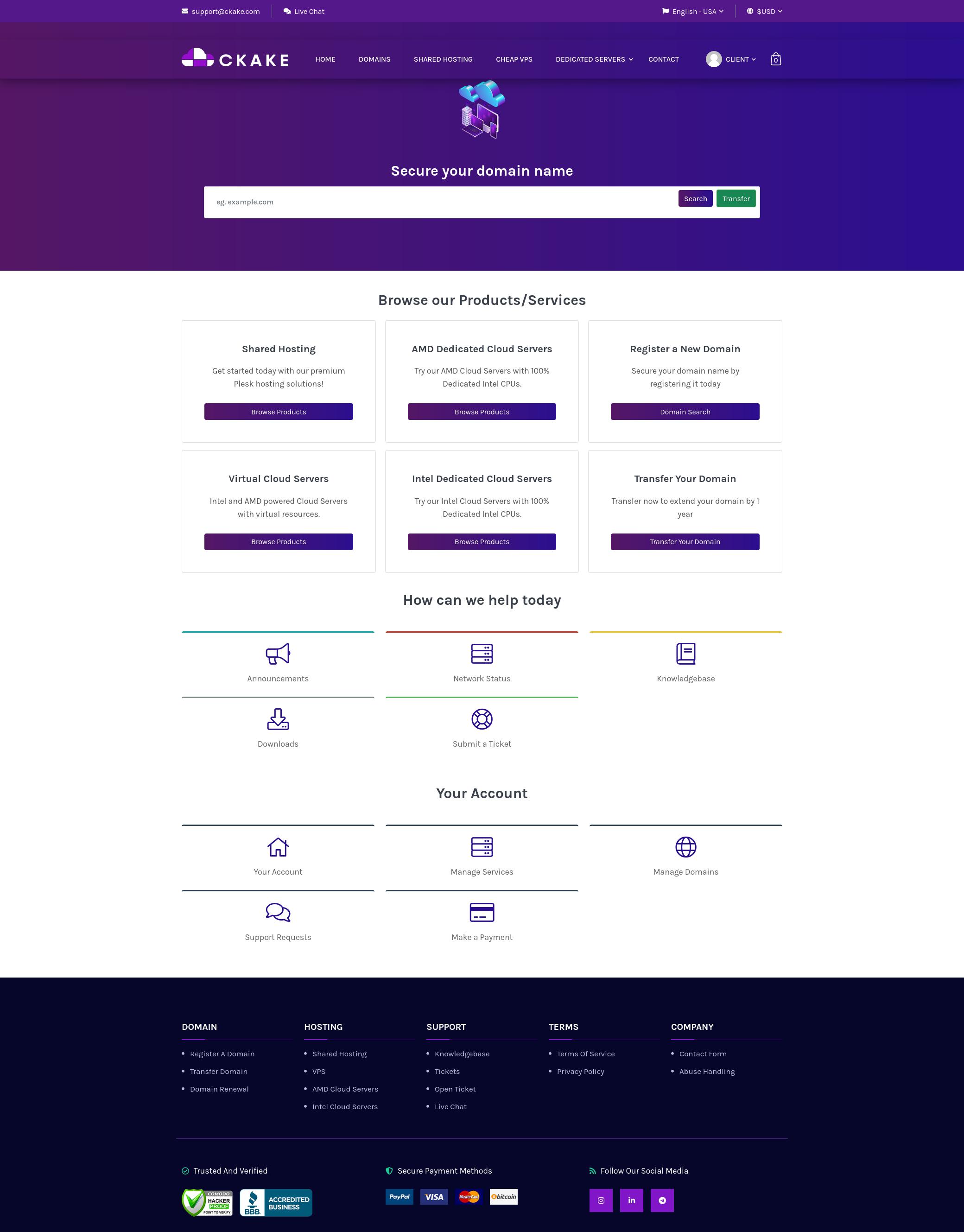 Ckake WHMCS Integration